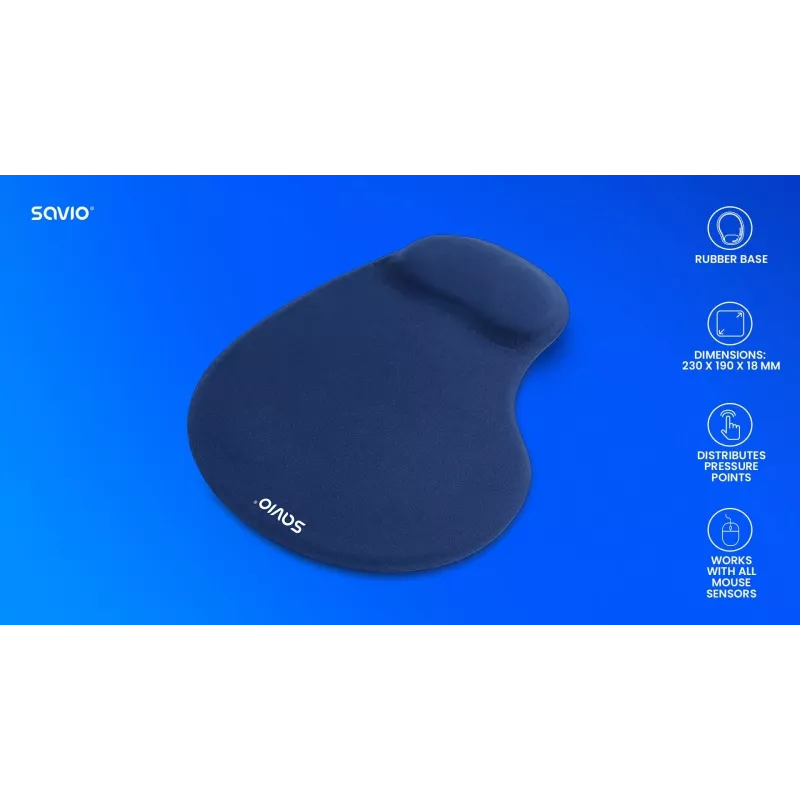 SAVIO MP-01NB Mauspad dunkelblau