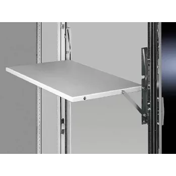 Verstellbare Ablage für Serverschrank Rittal 4638.800, grau, 613×400 mm, Tragfähigkeit 30 kg