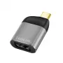 LogiLink CUA0204 USB-C auf DisplayPort Adapter Schwarz Grau