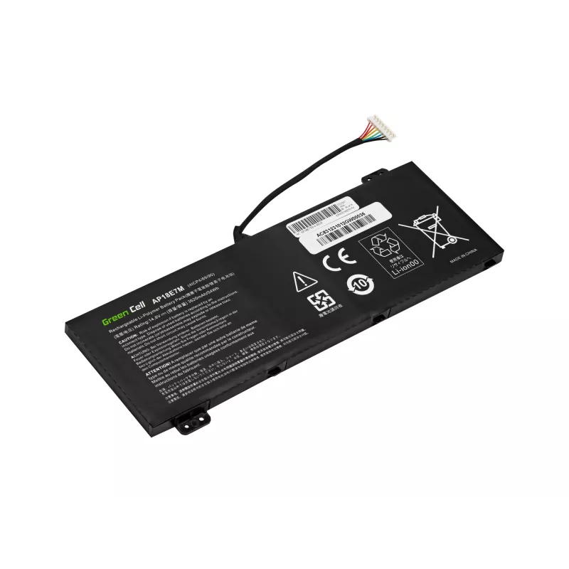 Green Cell AC83 Akku für Acer Nitro AN515/AN517 — LiPo 3620 mAh, schwarz