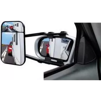 Rückspiegel IWH Caravanspiegel XL Duo 220 mm x 125 mm, Außenspiegel für Wohnwagen