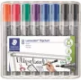 Flipchart-Marker Staedtler 356 WP8 X, sortierte Farben, 2,0 mm Spitze