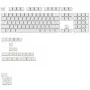 GLORIOUS GPBT Backlit Keycaps — PBT Weiß, ANSI-Layout