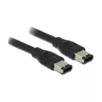 FireWire-Kabel DeLOCK 83273 0,5 m 6-polig Schwarz