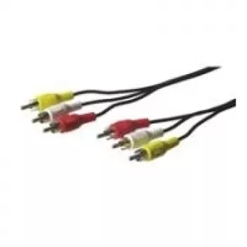 Wentronic Goobay RCA-Verbindungskabel, 2 m - 3x RCA-Stecker > 3x RCA-Stecker (50381)