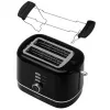 Adler AD 3224b Toaster mit Brötchenaufsatz 7 Bräunungsstufen schwarz