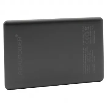 RealPower PB-5000 MAG 5000 mAh Kabelloses Laden Titanium