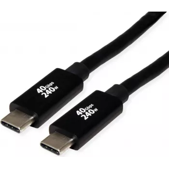 ROLINE USB4 Gen3x2 40Gbit/s Kabel C-C ST/ST 240W 2m - Kabel - Digital/Daten (11.02.9087)