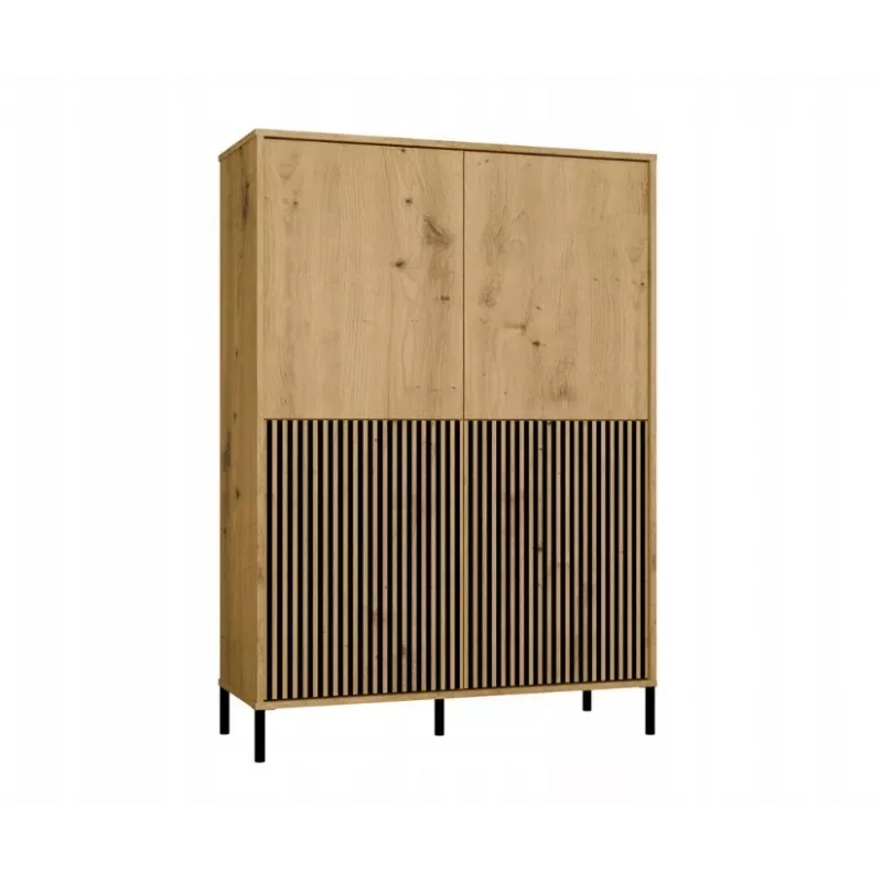KAMARO 4DK schlank/GŁ Eiche ARTISAN DISPLAY CABINET