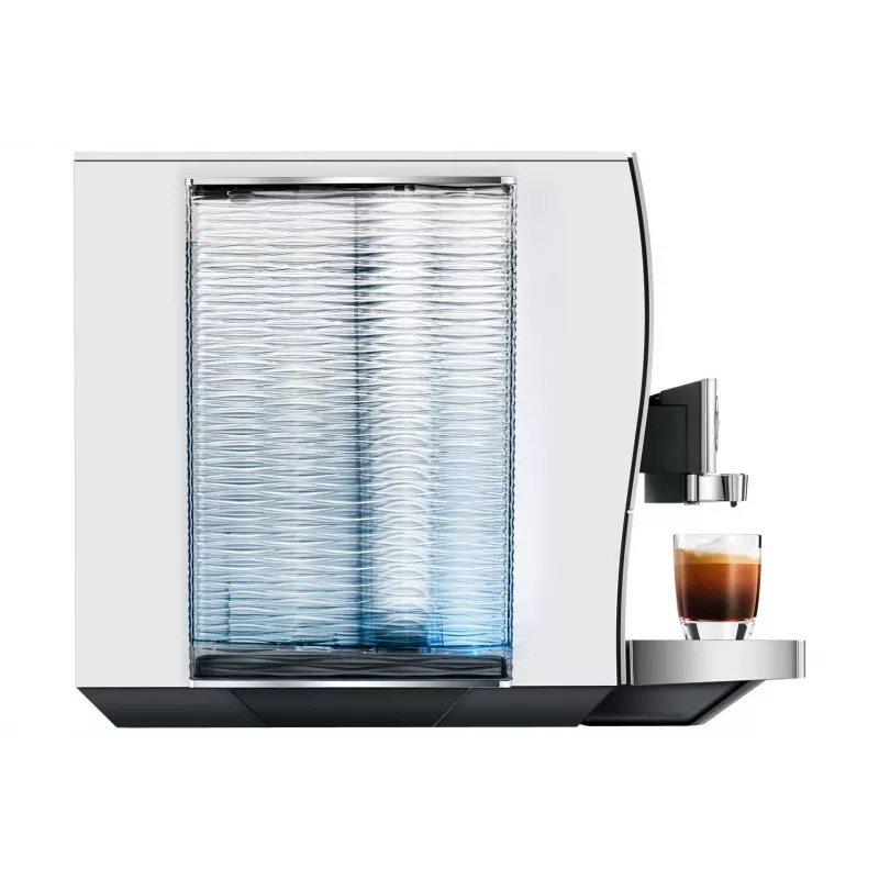 Vollautomatische Espressomaschine JURA Z10 (EB) — 2,4 L Wassertank, integriertes Mahlwerk, 1450 W, Aluminium/Weiß
