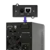 Qoltec 53042 USV (unterbrechungsfreie Stromversorgung) Doppelwandlung (Online) 1 kVA 800 W 2 AC-Ausgänge
