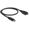 USB-Kabel DeLOCK 0,5 m USB3.1 C - MicroUSB3.1 B