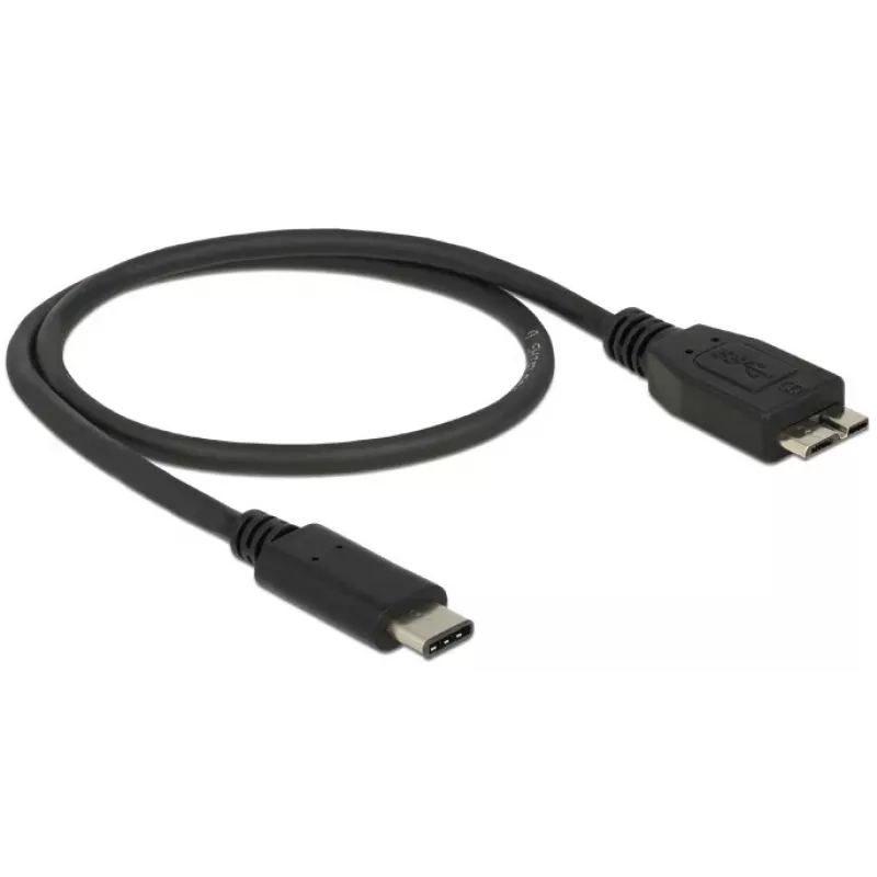 USB-Kabel DeLOCK 0,5 m USB3.1 C - MicroUSB3.1 B