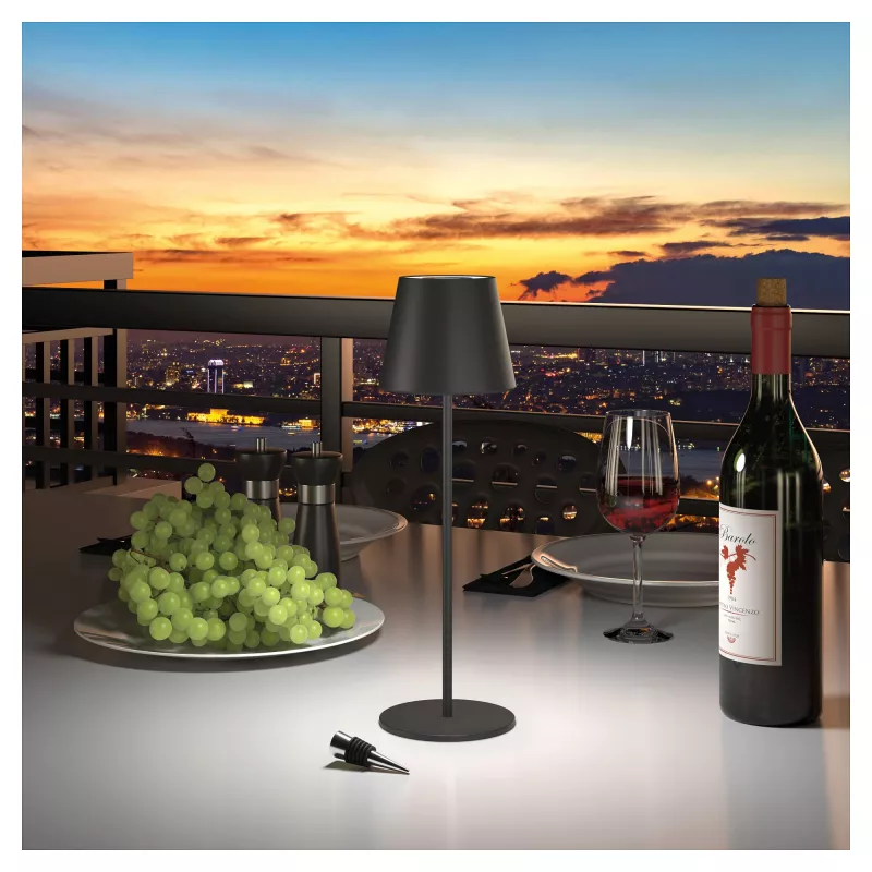 LED-Tischleuchte RealPower TableLight 360 RGB 3W Schwarz