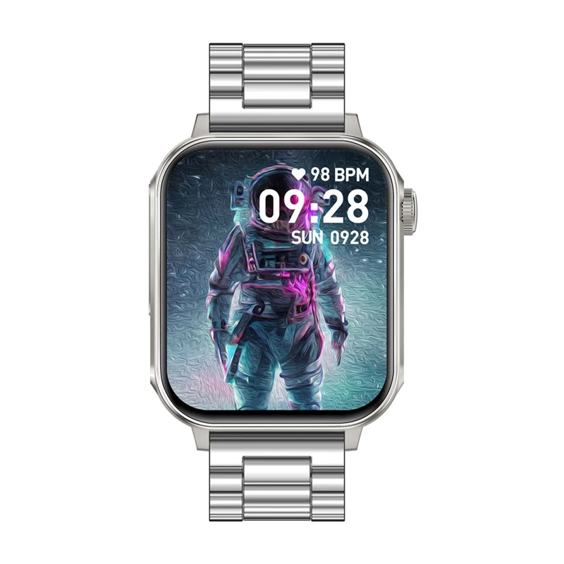 Smartwatch Colmi P80 Steel Silver mit Bluetooth und Herzfrequenzmesser