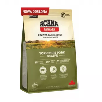 ACANA Singles Yorkshire Pork – Trockenfutter für Hunde – 11,4 kg