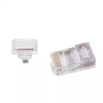 Wire Connector Gembird LC-PTU-01/100 8P8C RJ45 Transparent