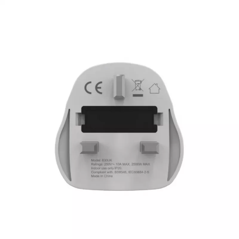 Netzadapter GEMBIRD A-AC-UKMINTF – UK-Typ-G-Stecker auf IEC-C13-Eingang, 15 A