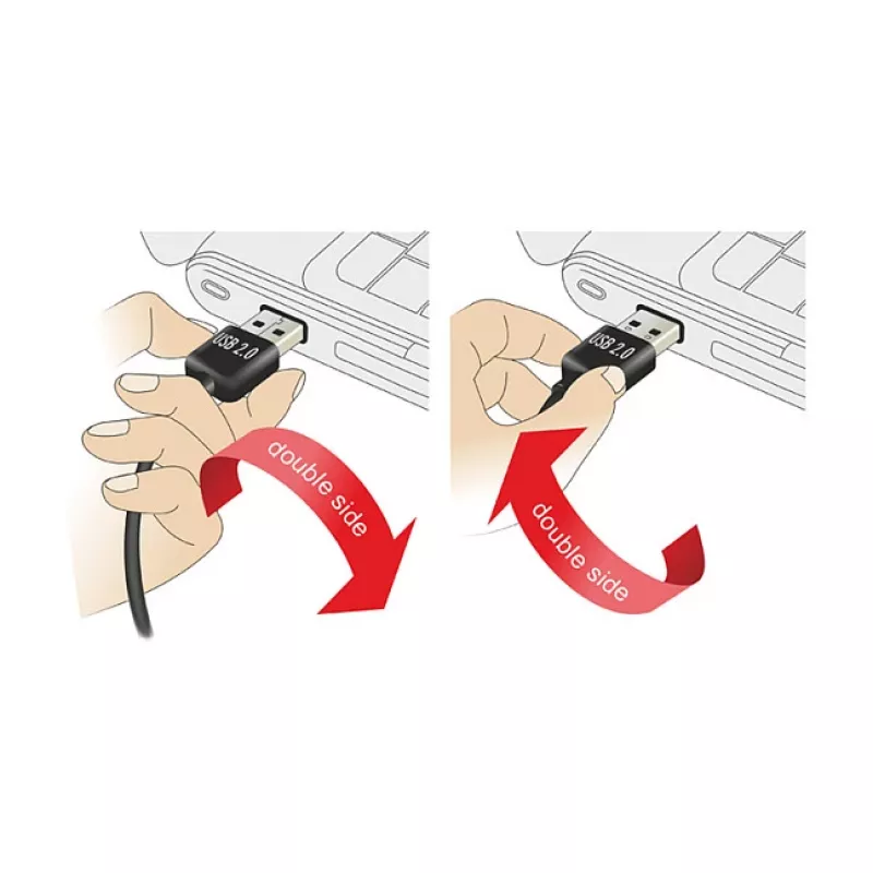 USB-Kabel DeLOCK 3m USB 2.0 A - B m/m Schwarz