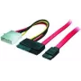 shiverpeaks 0,5 m SATA 0,5 m SATA 22-polig SATA 7-polig + 4-polig Molex Schwarz - Rot - Weiß - Gelb SATA-Kabel (BS-78237)