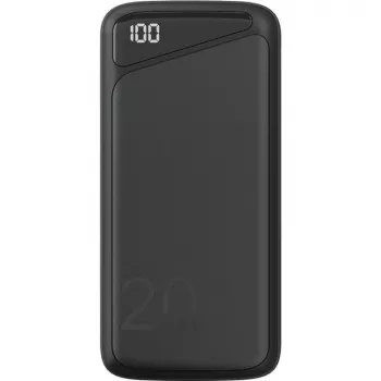 Schnelllade-Powerbank 20.000 mAh (schwarz, PD, Quick Charge 3.0, Super Charge)
