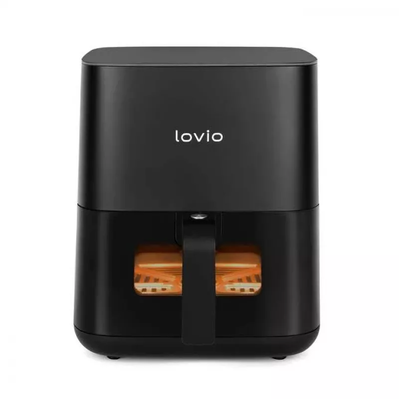 Heißluftfritteuse Lovio LVAF001BK 5 l schwarz — kompakte Heißluftfritteuse, 5‑Liter‑Fassungsvermögen