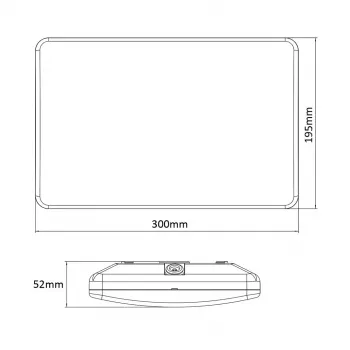 LED-Tischleuchte MACLEAN MCE292W mit Bewegungssensor, 950 lm, weiß