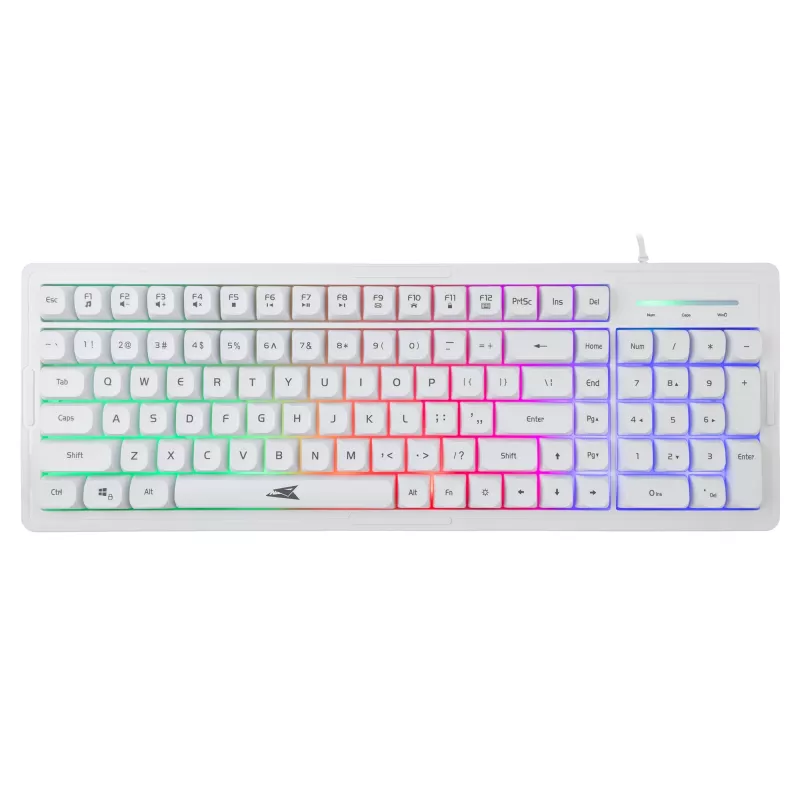 Tastatur-Maus-Kombo Baracuda BGC-012 Orca White – weißes Tastatur- und Maus-Set