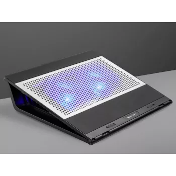 Laptop-Kühlpad Tracer Officer 43,2 cm 1100 U/min Schwarz Silber