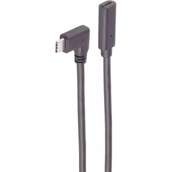 ShiverPeaks SHVP BS13-54025 - USB 3.2 Kabel 90° C Stecker auf Buchse 1,0 m - Kabel - Digital/Daten (BS13-54025)