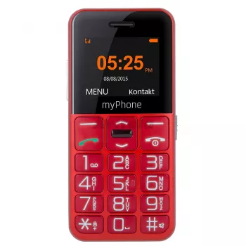 myPhone Halo Easy 4,32 cm (1,7 inch) 70 g Grau, Rot Einsteiger-Telefon
