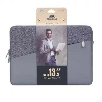 Sleeve case Rivacase 7903 33.8 cm (13.3 Zoll) Grau