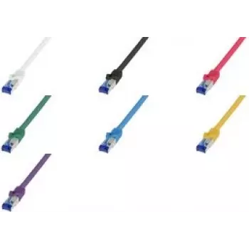Logilink Professional - Patchkabel - RJ-45 (M) zu RJ-45 (M) - 10 m - 6 mm - S/FTP - CAT 6a - halogenfrei, vergossen, zugentlastet - flieder, RAL 4005 (C6A099S)