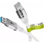 Netzwerkkabel Goobay 74164 USB A RJ-45 Cat6 15 m Weiß