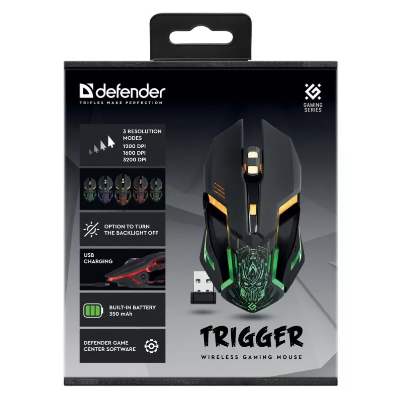 Kabellose Gaming-Maus TRIGGER GM-934