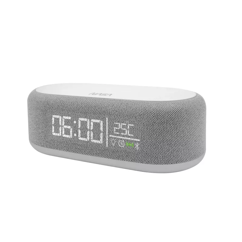 Bluetooth-Lautsprecher, Wecker und kabelloses Ladegerät Nasa SPC400