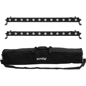 LED-Bar-Set EUROLITE 2x LED BAR-12 QCL RGBA mit Soft-Bag – 2 Stück, QCL RGBA LEDs