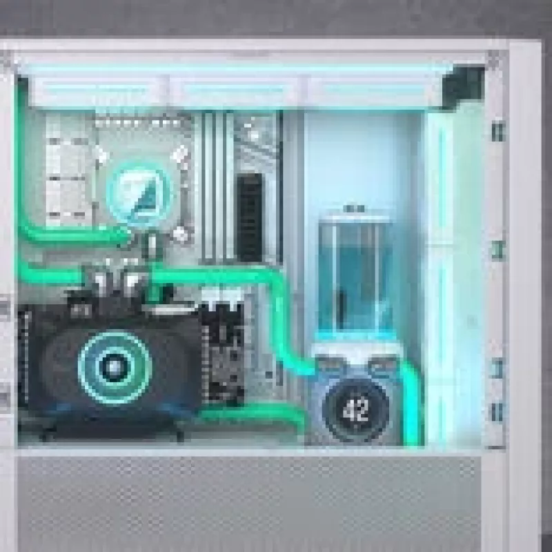 CPU-Flüssigkeitskühler-Pumpen-Kombination CORSAIR iCUE Link XD6 RGB Elite LCD mit 6 RGB-Lüftern