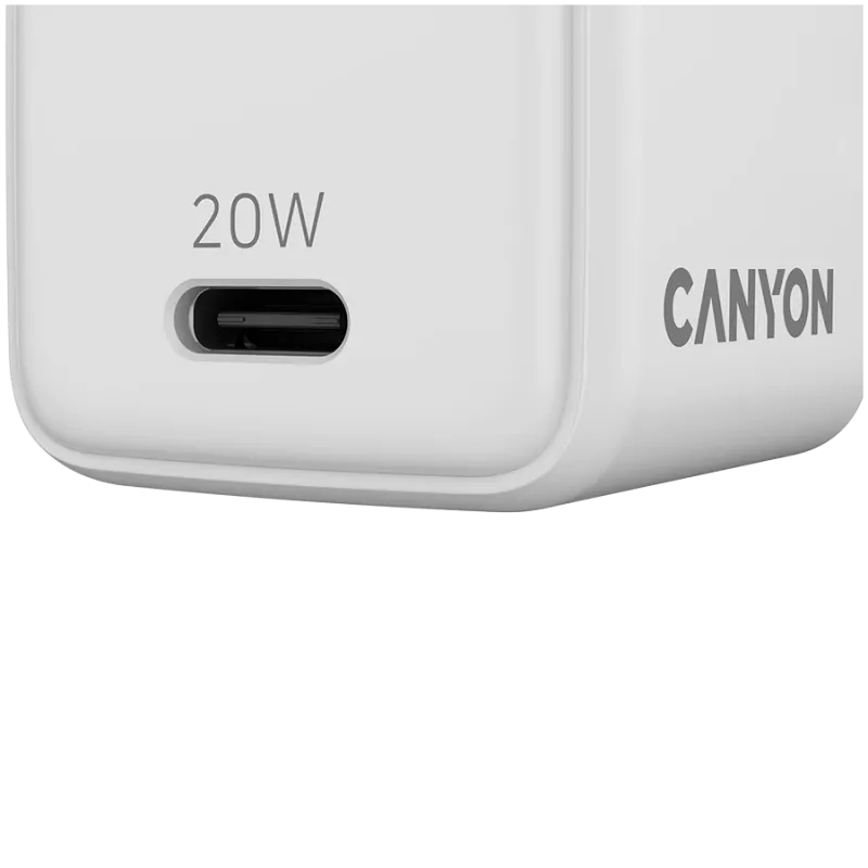 CANYON Ladegerät CU20C GaN 20W 1xPD EU Weiß