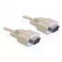 Serielles Kabel DeLOCK RS-232 5 m Beige DB-9