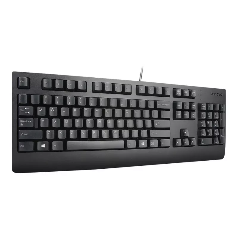 Kabelgebundene Full-Size-Tastatur Lenovo Preferred Pro II — USB, slowakisches Layout, Schwarz, mit Handballenauflage