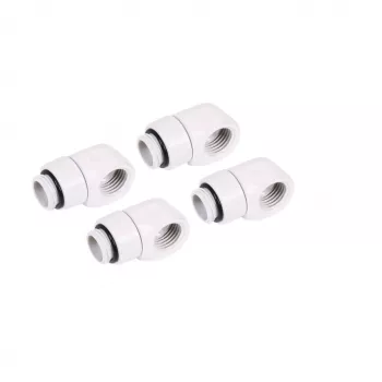 Kompressions-L-Verbinder Alphacool 17619 G1/4 AG auf IG drehbar, weiß