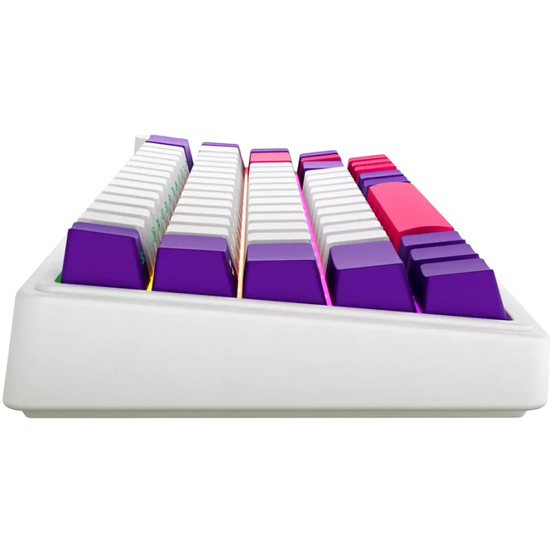 LORGAR KBP70MW, Kabellose 65% Mechanische Gaming-Tastatur Pro, Weiß, EN-Layout