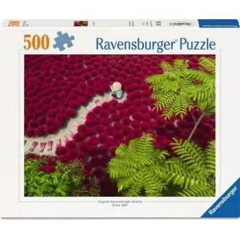 Puzzle Ravensburger Ein Meer aus Rot — 500 Teile, Kunst, ab 12 Jahren