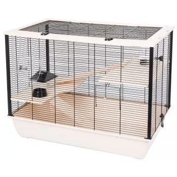 INTER-ZOO Hugo Wood beige - Käfig für Nagetiere - 78 x 48 x 58 cm