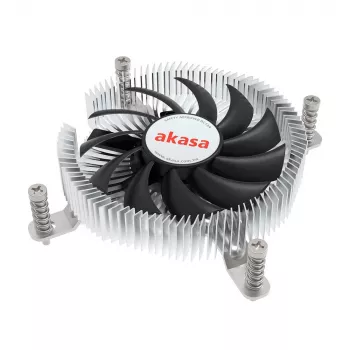 Hybridkühler Akasa Intel LGA1700 7,5 cm Aluminium Schwarz