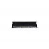Patch Panel 19 inch 24 Ports, CAT6, S/FTP, 1U, Kabelmanagement, Schwarz (komplett)