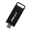PNY Elite, 128 GB, USB Typ-C, 3.2 Gen 1 (3.1 Gen 1), 120 MB/s, Dia, Schwarz