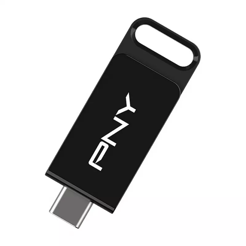 PNY Elite, 128 GB, USB Typ-C, 3.2 Gen 1 (3.1 Gen 1), 120 MB/s, Dia, Schwarz