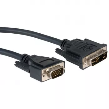 ROLINE DVI-VGA-Kabel, DVI (12+5) ST - HD15 ST 2,0m (11.04.5420)